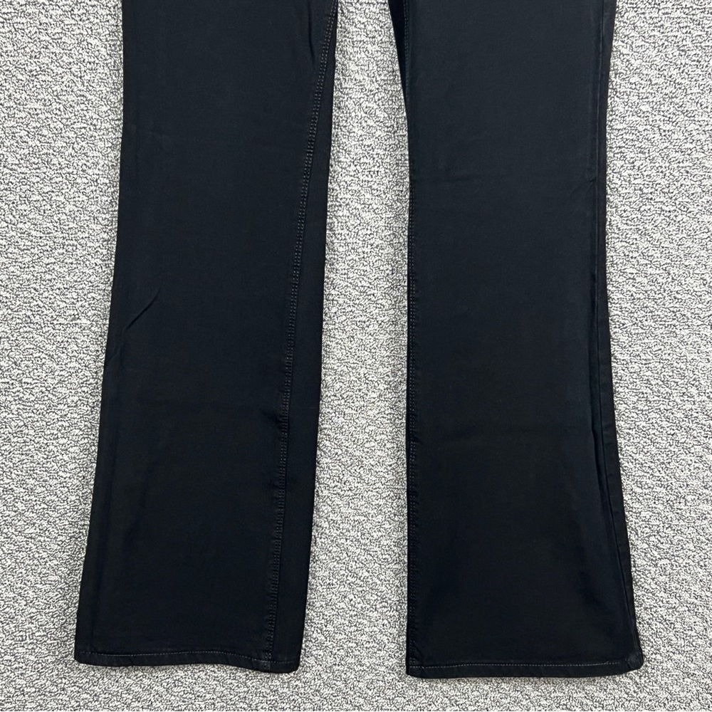 White House Black Market Jeans Skinny Flare Women's 6R Black Mid Rise Stretch - Picture 3 of 14